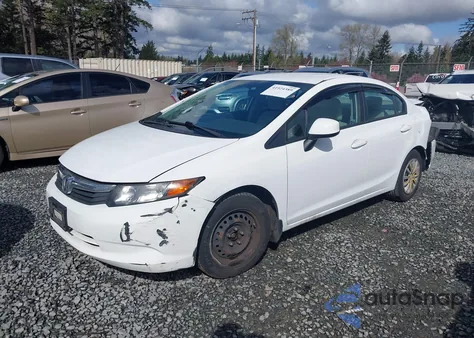 2012 Honda Civic Lx from USA, damaged, VIN 19XFB2F51CE383090